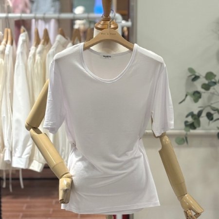 루즈핏 무지라운드반팔티셔츠