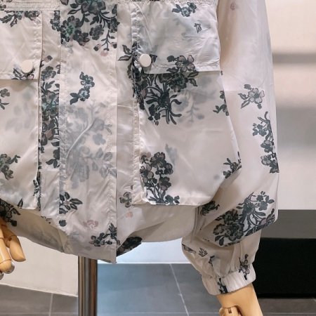 레이니 후드 나염 점퍼