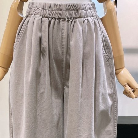 핀턱 피그먼트 팬츠