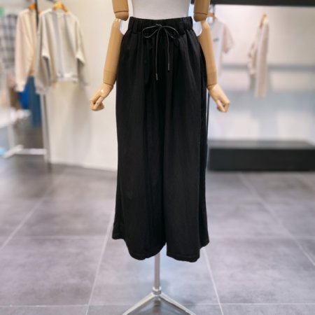 밴딩 와이드 코튼 팬츠
