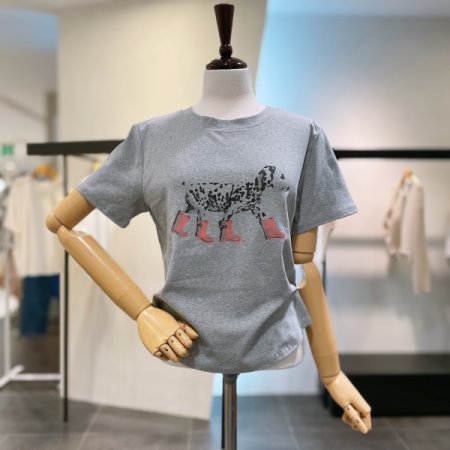 프린팅 라운드 티셔츠