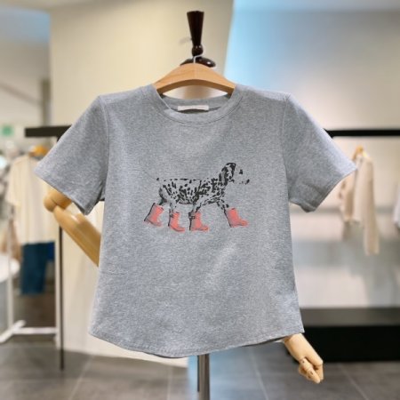 프린팅 라운드 티셔츠