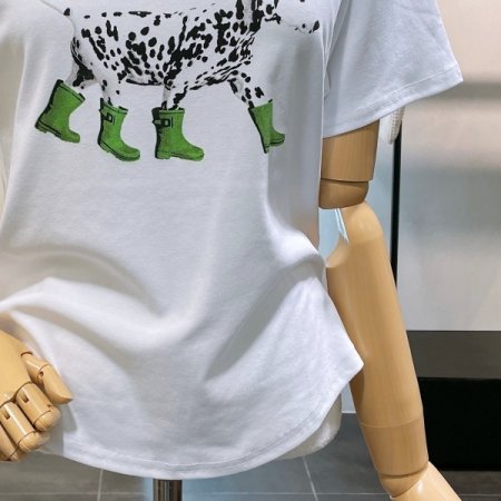 프린팅 라운드 티셔츠