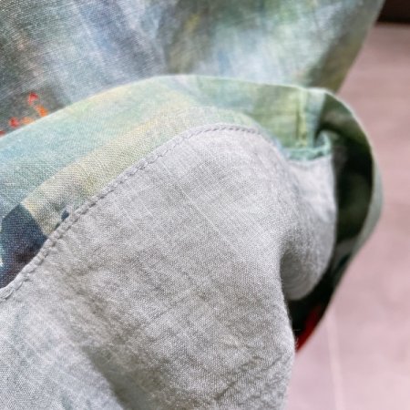 플라워 나염 와이드 팬츠