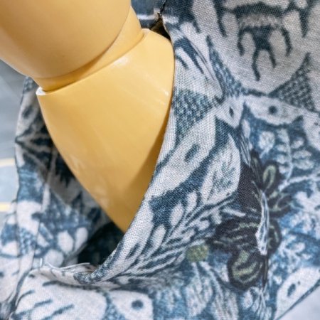 에스닉 슬리브 리스 원피스