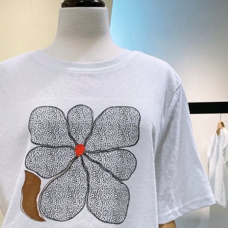 린넨 블렌드 티셔츠