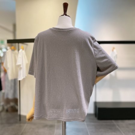 플라워 린넨 티셔츠