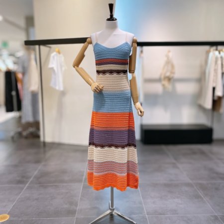 컬러 스트라이프 원피스