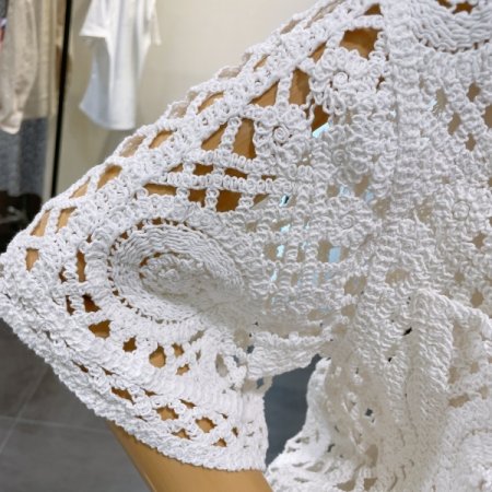 펀칭 레이스 가디건