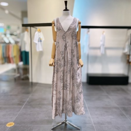 에스닉 플로럴 민소매 원피스