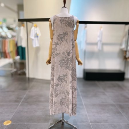 에스닉 플로럴 민소매 원피스