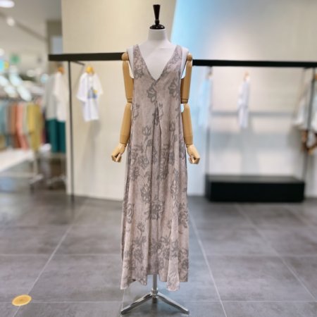 에스닉 플로럴 민소매 원피스