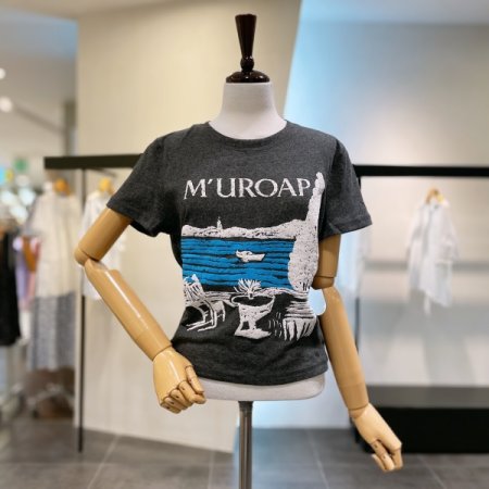 크롭 그래픽 티셔츠