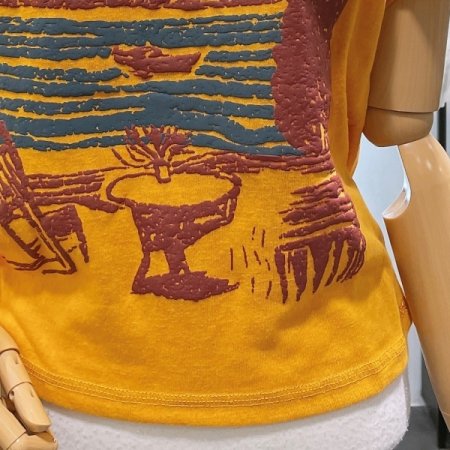 크롭 그래픽 티셔츠