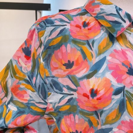 썸머 플라워 셔츠