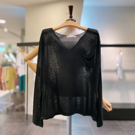 포켓 긴팔 니트