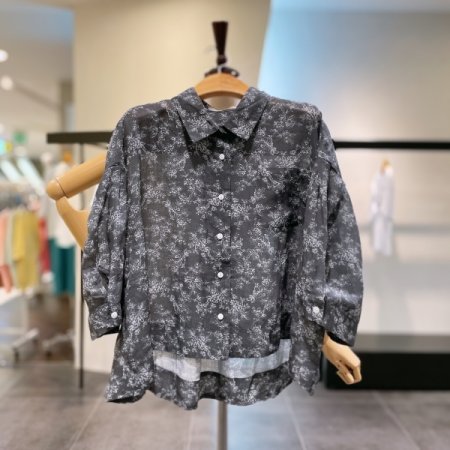 린넨 포켓 나염 셔츠