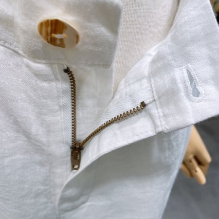 네추럴 와이드 린넨 팬츠