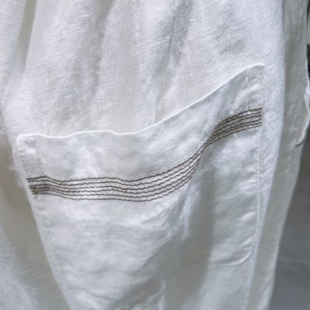 네추럴 와이드 린넨 팬츠