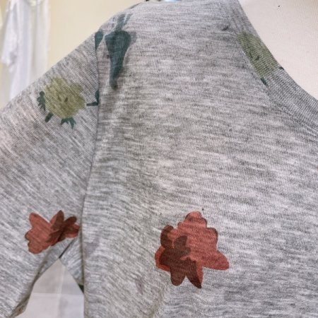 리프 나염 반팔 티셔츠