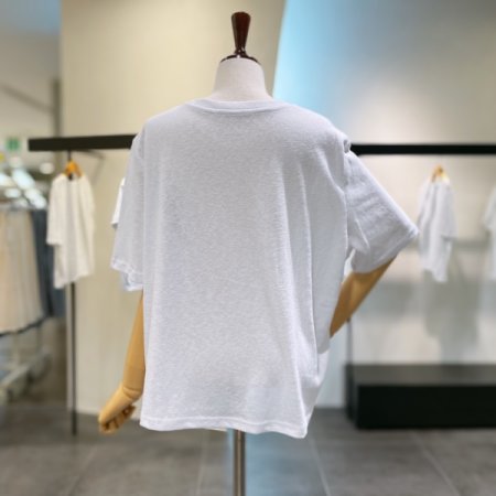 그래픽 린넨 믹스 티셔츠