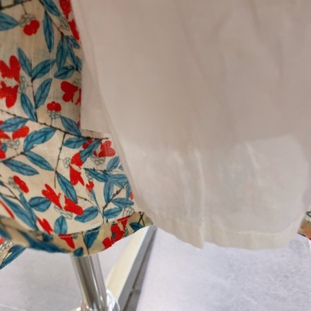 포인트 나염 와이드 팬츠