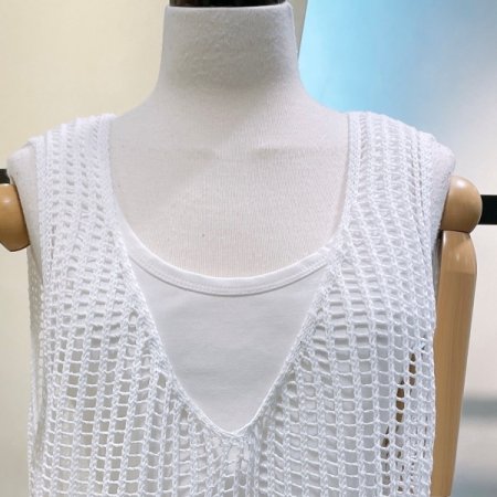 시스루 그물 나시 세트