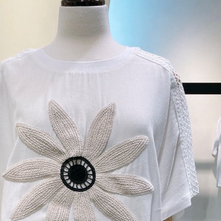 썬 플라워 티셔츠