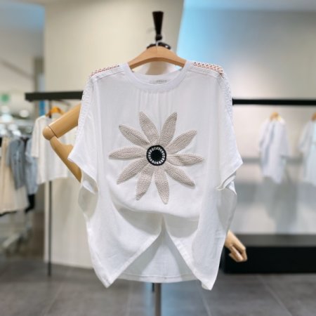 썬 플라워 티셔츠
