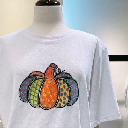 호박 린넨 티셔츠