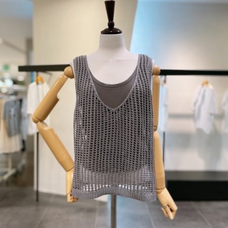 시스루 민소매 세트