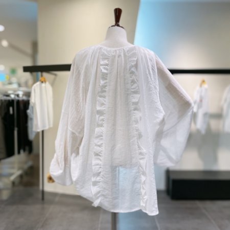 프릴 리본 블라우스