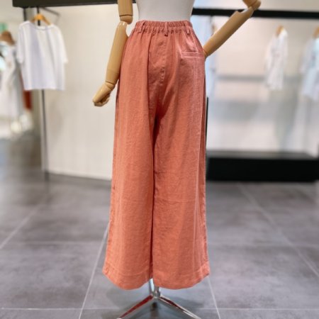 포인트 린넨 턱 팬츠