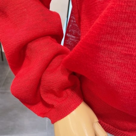 리본 긴팔 가디건