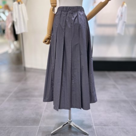 체크 플리츠 스커트