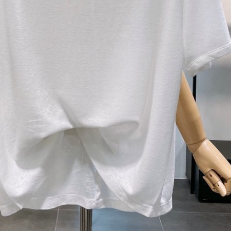 라운드 골지 5부 티셔츠