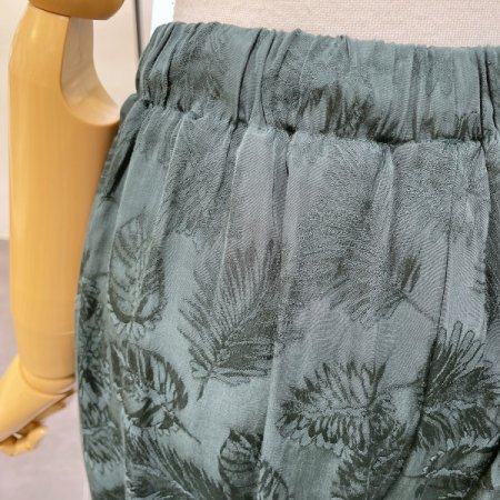 리프 자가드 팬츠