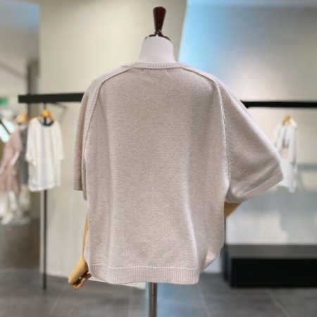 울 하프 가디건