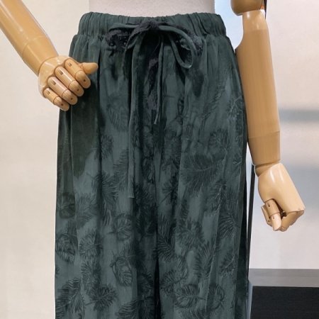 자가드 스트링 밴딩 팬츠