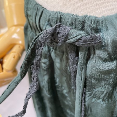 자가드 스트링 밴딩 팬츠