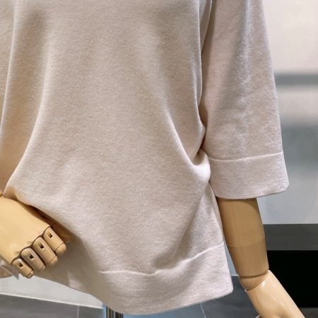 사이드 슬릿 브이 니트