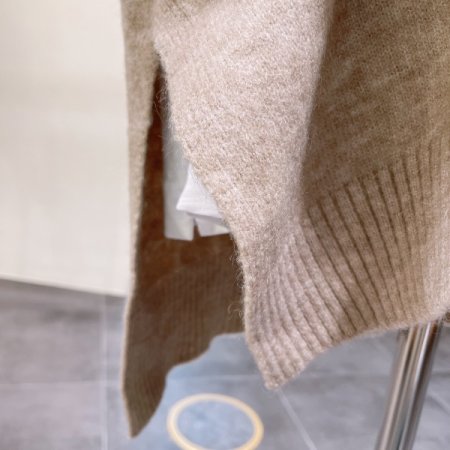 브이넥 박시 조끼