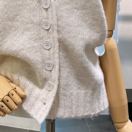 패턴 니트 조끼