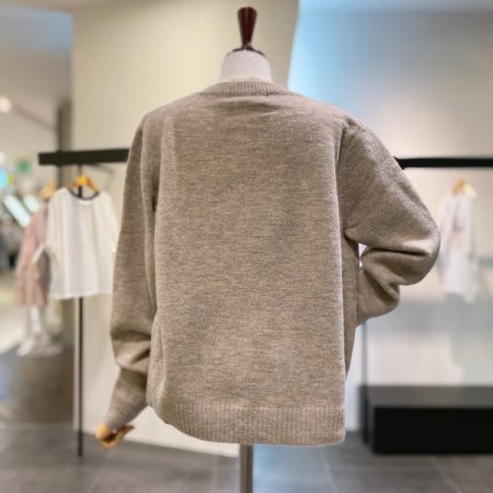 이중 배색 가디건