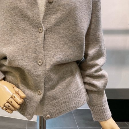 이중 배색 가디건