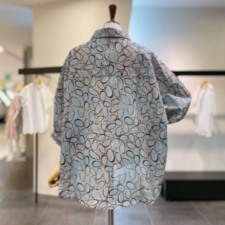 패턴 볼륨 셔츠