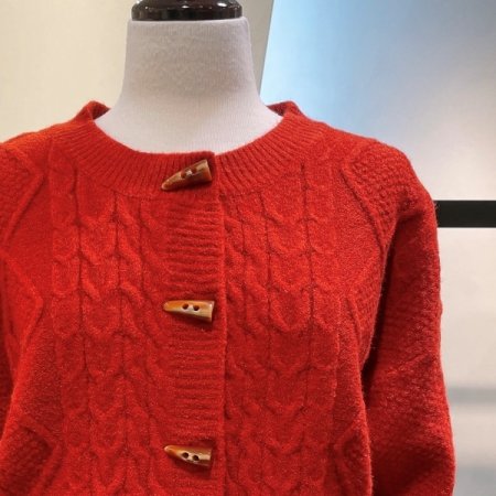 꽈배기 니트 가디건