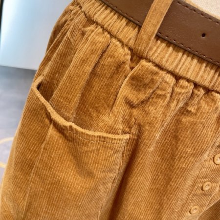 골덴 단추 스커트