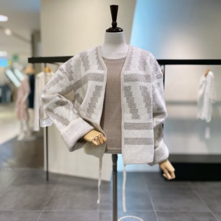 타이 스트링 가디건