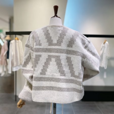 타이 스트링 가디건